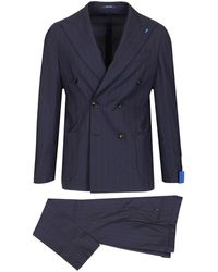 Guarinucci - Double-Breasted Pinstriped Suit - Lyst