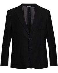 Dolce & Gabbana - Dolce Gabbana Single Breasted Blazer - Lyst