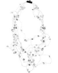 Maria Calderara - Long Net Crystals Necklace - Lyst