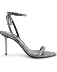 Tom Ford - Sandals With Laminated Leather Heel - Lyst