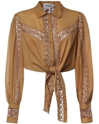 Charo Ruiz - Devi Cropped Shirt - Lyst
