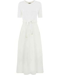 Herno - Jersey Dress With Drawstring - Lyst