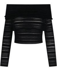 ANDREADAMO - Crop Top A Righe - Lyst