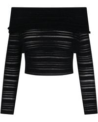 ANDREADAMO - Crop Top A Righe - Lyst