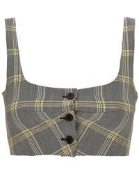 Marni - Top Cropped Check - Lyst