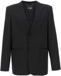 MM6 by Maison Margiela - Single-Breasted Blazer - Lyst