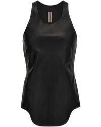 Rick Owens - Stretch Leather Tank Top - Lyst