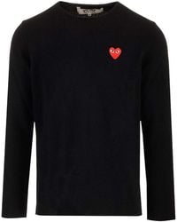 COMME DES GARÇONS PLAY - Suéter Cuello Redondo - Lyst