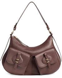 Coccinelle - Handbag Grained Leather Berry - Lyst