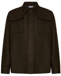 Jil Sander - Double Face Compact Wool Blend Boxy-Fit Shirt - Lyst