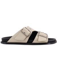 Alohas - Alba Flat Leather Sandals - Lyst
