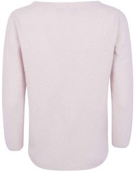 Fabiana Filippi - Lurex Platinum Boatneck Sweater - Lyst