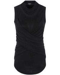 Balmain - Sleeveless Tops - Lyst
