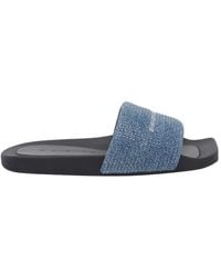 Alexander Wang - Aw Logo And Strass Pool Sandals - Lyst