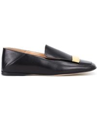 Sergio Rossi - Sr1 Napa Leather Flat Shoes - Lyst