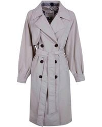 Barbour - Layla Trench Showerproof Jacket - Lyst