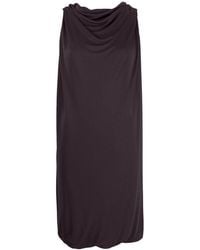 Lanvin - Knee Scarf Dress Twisted Back - Lyst
