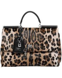 Dolce & Gabbana - Leo Print My Sicily Handbag - Lyst