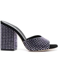 Paris Texas - 105 Mm Mules Embellished With Crystals - Lyst