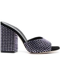 Paris Texas - 105 Mm Mules Embellished With Crystals - Lyst