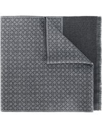 Ferragamo - Gancini Wool Scarf - Lyst