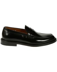Doucal's - Brushed Leather Loafers - Lyst