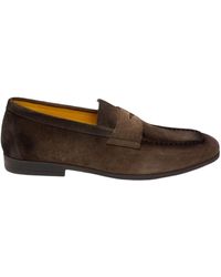 Doucal's - Penny Moccasin (Gm) Duke Marrone+Fdo Ambra - Lyst