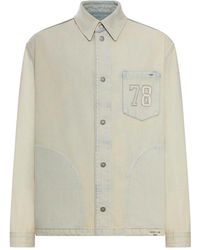 Golden Goose - Sand Denim Work Jacket - Lyst