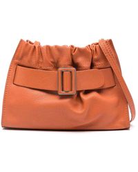 Boyy - Square Scrunchy Soft Leather Crossbody Bag - Lyst