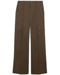 Burberry - Gabardine Cargo Trousers - Lyst