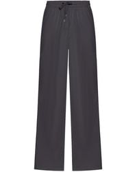 Brunello Cucinelli - Wide Leg Trousers With Drawstring - Lyst