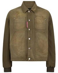 DSquared² - Langärmelige Jacke Mit Polokragen - Lyst