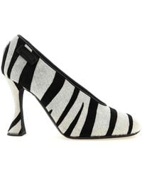 Moschino - Zebra Pony Pumps - Lyst