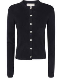 Michael Kors - Merino Rib Crewneck Cardigan - Lyst