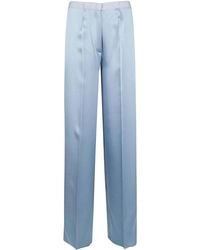 forte_forte - Satin High Waist Embroidered Pants - Lyst