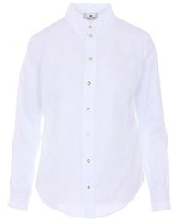 Elisabetta Franchi - Shirt With Frontal Buttons Closure - Lyst