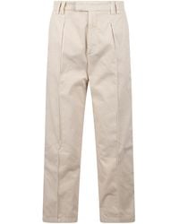 N°21 - Cropped Straight Leg Trousers - Lyst