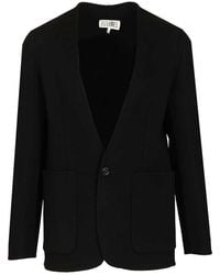 MM6 by Maison Margiela - Single-Breasted Wool Jacket - Lyst