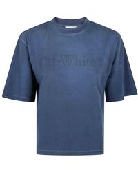 Off-White c/o Virgil Abloh - Laundry Boxy Tee Spray D Sapphire - Lyst