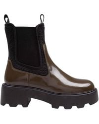 Tory Burch - Leather And Neoprene Chelsea Boot - Lyst