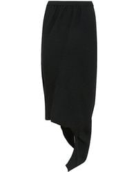 Pleats Please Issey Miyake - Aerate Asymmetric Draped Skirt - Lyst