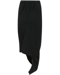 Issey Miyake - Aerate Asymmetric Draped Skirt - Lyst