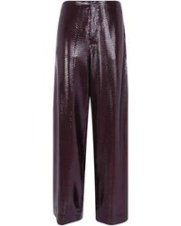 Alberta Ferretti - Paillettes Su Jersey Trousers - Lyst