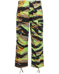 ERL - Camouflage Cargo Pants - Lyst