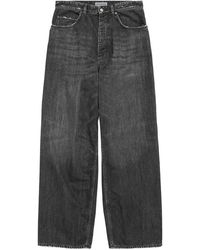 Balenciaga - Pleated Baggy Denim Jeans - Lyst