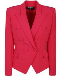 Balmain - 6 Buttons Fitted Crepe Jacket - Lyst