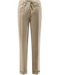 Aspesi - Cotton Trousers - Lyst