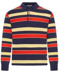 JW Anderson - J.W.Anderson Striped Knitted Rugby Polo - Lyst