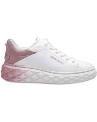 Jimmy Choo - Diamond Maxi/F Ii Leather Sneaker - Lyst