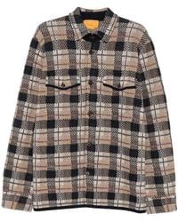 Guest In Residence - Camel Checked Cashmere Shirt - Lyst